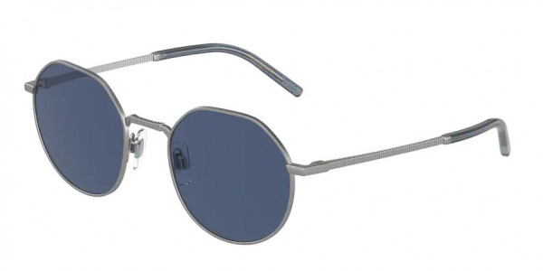 Dolce & Gabbana DG2286 Sunglasses, 110880 GUNMETAL MATTE DARK BLUE (GREY)