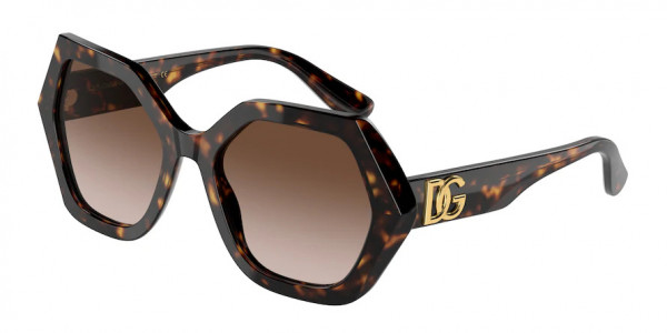 Dolce & Gabbana DG4406 Sunglasses, 502/13 HAVANA GRADIENT BROWN (TORTOISE)