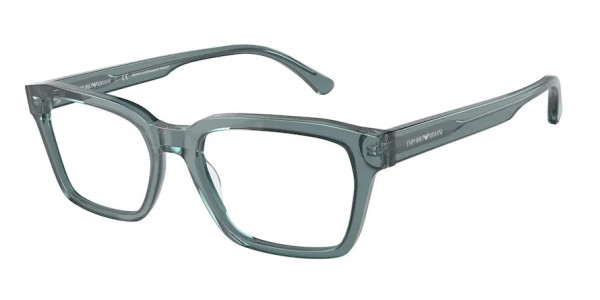 Emporio Armani EA3192 Eyeglasses, 5911 SHINY TRANSPARENT BLUE (BLUE)