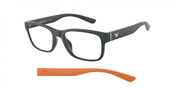 Emporio Armani EA3201U Eyeglasses, 5058 MATTE GREEN (GREEN)