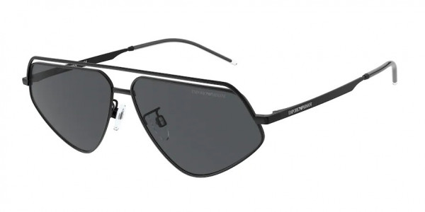 Emporio Armani EA2126 Sunglasses, 300187 MATTE BLACK DARK GREY (BLACK)