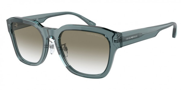 Emporio Armani EA4175F Sunglasses, 59118E SHINY TRANSPARENT BLUE GRADIEN (BLUE)