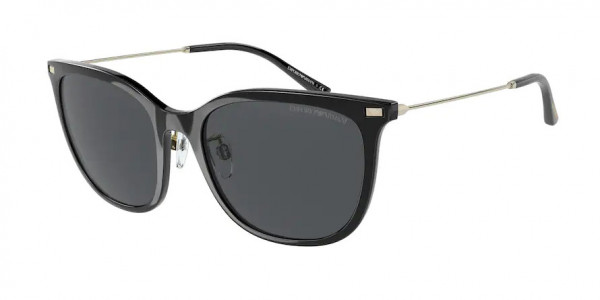 Emporio Armani EA4181 Sunglasses, 500187 SHINY BLACK DARK GREY (BLACK)