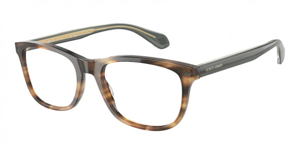 Giorgio Armani AR7215 Eyeglasses, 5942 OPAL STRIPED BROWN (BROWN)