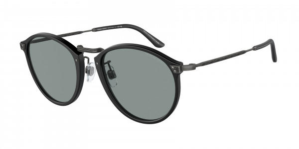 Giorgio Armani AR 318SM Sunglasses, 504256 MATTE BLACK GREY (BLACK)