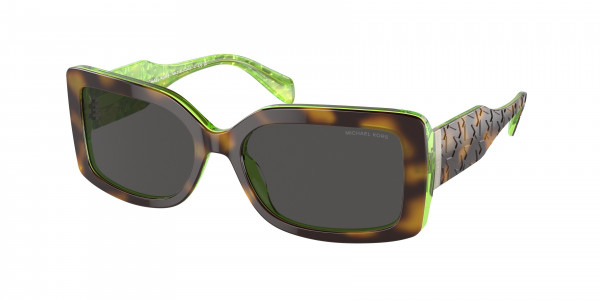 Michael Kors MK2165 CORFU Sunglasses, 377687 CORFU DARK TORTOISE / LIMADE D (TORTOISE)