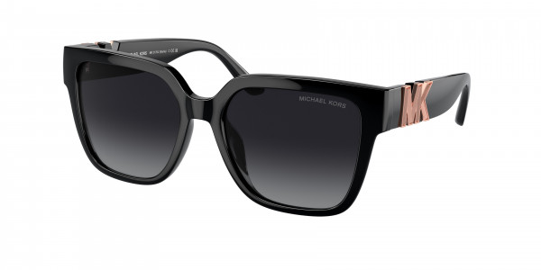 Michael Kors MK2170U KARLIE Sunglasses, 3005T3 KARLIE BLACK GREY GRADIENT POL (BLACK)