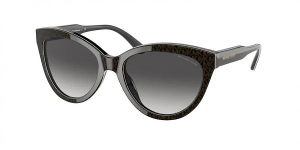 Michael Kors MK2158 MAKENA Sunglasses, 35658G MAKENA MK SIGNATURE PVC CHOCOL (BROWN)