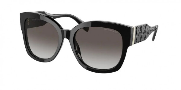 Michael Kors MK2164 BAJA Sunglasses, 30058G BAJA BLACK DARK GREY GRADIENT (BLACK)