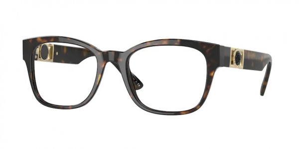 Versace VE3314 Eyeglasses, 108 HAVANA (HAVANA)