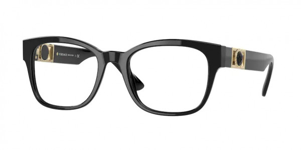 Versace VE3314 Eyeglasses, GB1 BLACK