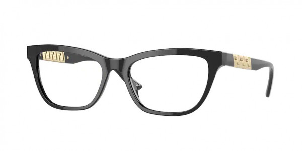 Versace VE3318 Eyeglasses, GB1 BLACK