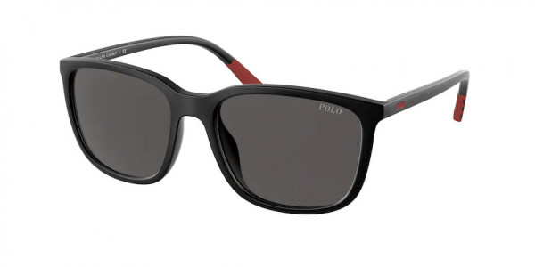 Polo PH4185U Sunglasses, 537587 MATTE BLACK DARK GREY (BLACK)