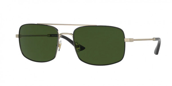 Brooks Brothers BB4060 Sunglasses, 101571 MATTE LIGHT GOLD SOLID GREEN (GOLD)