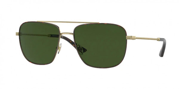 Brooks Brothers BB4061 Sunglasses, 101871 MATTE GOLD SOLID GREEN (GOLD)