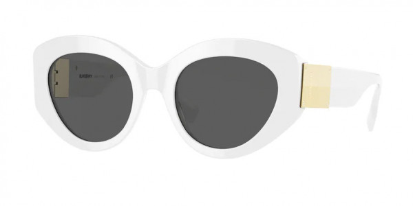 Burberry BE4361 SOPHIA Sunglasses, 300787 SOPHIA WHITE DARK GREY (WHITE)
