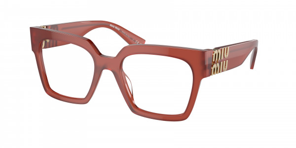 Miu Miu MU 04UV Eyeglasses, 10M1O1 OPAL COGNAC (BROWN)