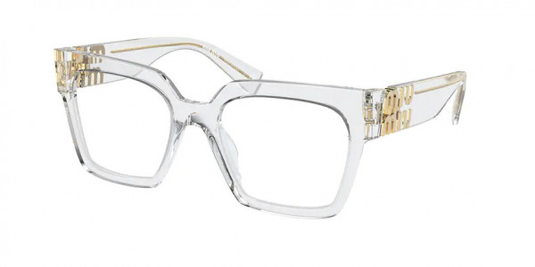 Miu Miu MU 04UV Eyeglasses, 2AZ1O1 CRYSTAL (WHITE)