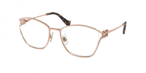 Miu Miu MU 53UV Eyeglasses, ZVF1O1 PINK GOLD (PINK)