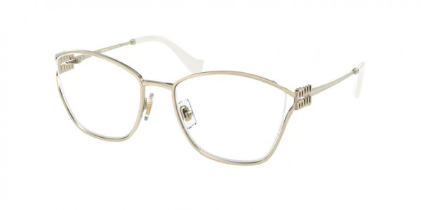 Miu Miu MU 53UV Eyeglasses, ZVN1O1 PALE GOLD (GOLD)