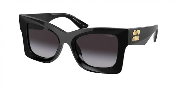 Miu Miu MU 08WS Sunglasses, 1AB5D1 BLACK GREY GRADIENT (BLACK)