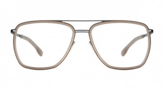 ic! berlin Magnus Eyeglasses, Gun-Metal-Cloudy-Brown-Matt