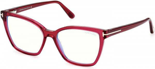 Tom Ford FT5812-B Eyeglasses, 074 - Transparent Fuchsia,  