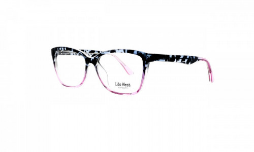 Lido West Craft Eyeglasses, Black Tortoise/Purple