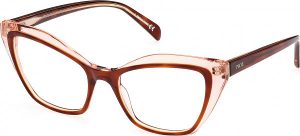 Emilio Pucci EP5197 Eyeglasses, 056 - Light Brown/Monocolor / Shiny Light Brown