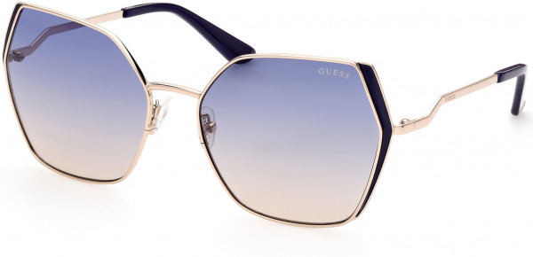 Guess GU7843 Sunglasses, 32W - Gold / Gradient Blue