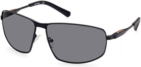 Harley-Davidson HD0965X Sunglasses, 02D - Matte Black / Smoke Polarized