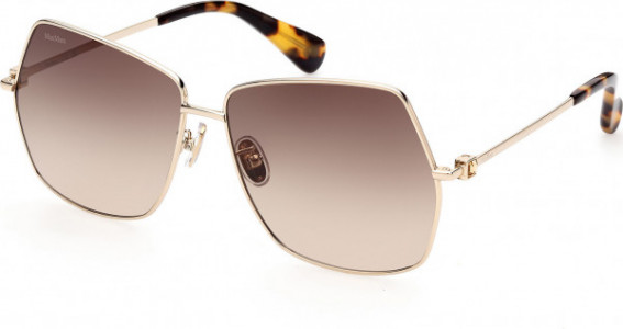 Max Mara MM0035-H JEWEL Sunglasses, 32F - Shiny Pale Gold / Shiny Pale Gold