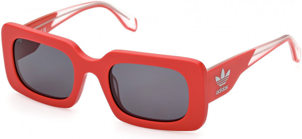 adidas Originals OR0076 Sunglasses, 67A - Matte Red / Smoke
