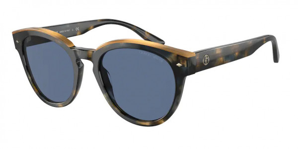 Giorgio Armani AR8164F Sunglasses, 541180 BROWN TORTOISE/HONEY DARK BLUE (BROWN)
