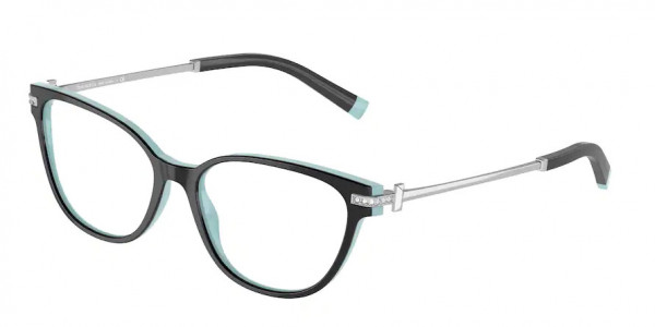 Tiffany & Co. TF2223BF Eyeglasses, 8055 BLACK ON TIFFANY BLUE (BLACK)