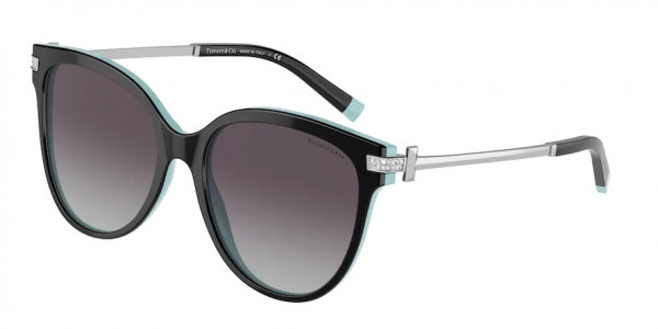 Tiffany & Co. TF4193B Sunglasses, 80553C BLACK ON TIFFANY BLUE (BLACK)