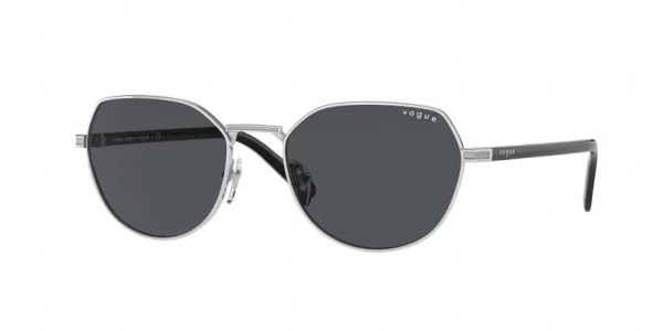 Vogue VO4242S Sunglasses, 323/87 SILVER DARK GREY (SILVER)