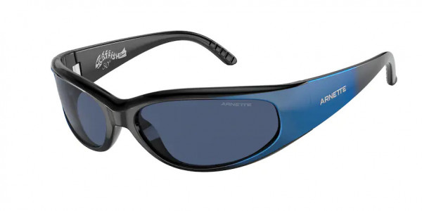 Arnette AN4302 CATFISH Sunglasses, 281880 CATFISH BLACK GRAD METAL BLUE (BLACK)
