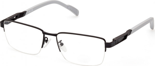 adidas SP5026 Eyeglasses, 005 - Matte Black / Matte Grey