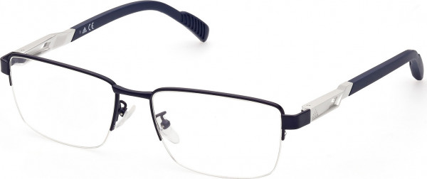 adidas SP5026 Eyeglasses, 091 - Matte Blue / Matte Blue