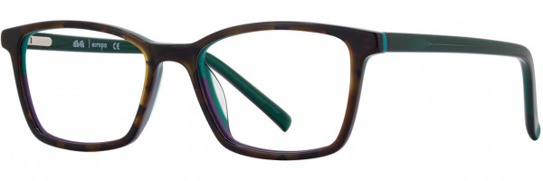 db4k Crew Eyeglasses, 3 - Tortoise / Green / Purple