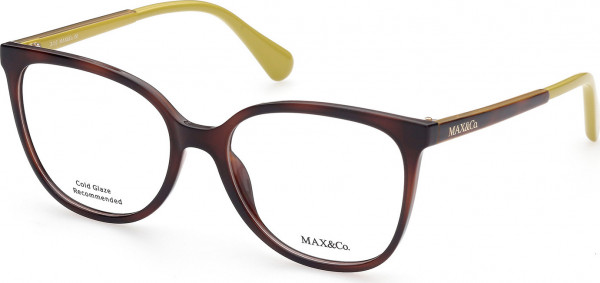 MAX&Co. MO5022 Eyeglasses, 052 - Dark Havana / Havana/Monocolor