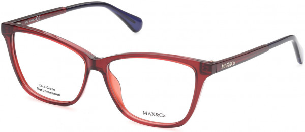 MAX&Co. MO5038 Eyeglasses, 066 - Shiny Red