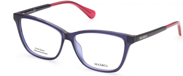 MAX&Co. MO5038 Eyeglasses, 090 - Shiny Blue