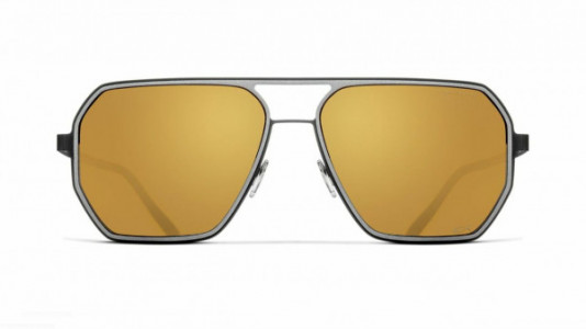Blackfin Eagle Head [BF978] | Blackfin Luminar Sunglasses, C1466 - Gray/Black (Polarized Mirrored Gradient Gold)