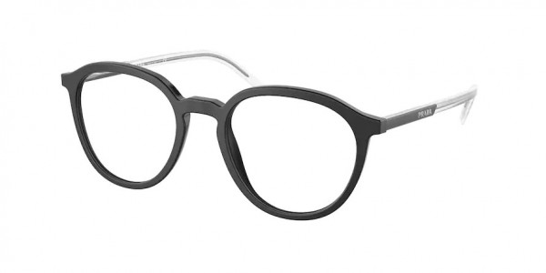 Prada PR 12YV Eyeglasses, 1BO1O1 MATTE BLACK (BLACK)