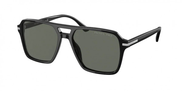 Prada PR 20YSF Sunglasses, 1AB03R BLACK POLAR GREEN (BLACK)