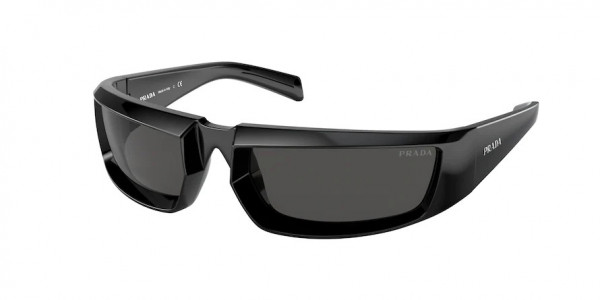 Prada PR 29YS Sunglasses, 1AB5S0 BLACK DARK GREY (BLACK)