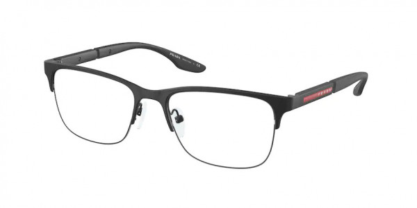 Prada Linea Rossa PS 55OV Eyeglasses, DG01O1 BLACK RUBBER (BLACK)