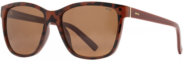 INVU INVU Sunwear 268 Sunglasses, Brown Demi / Burgundy